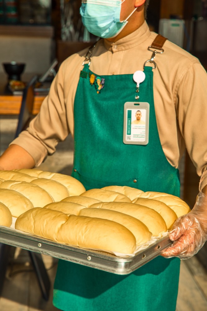 Fresh buns at Dank